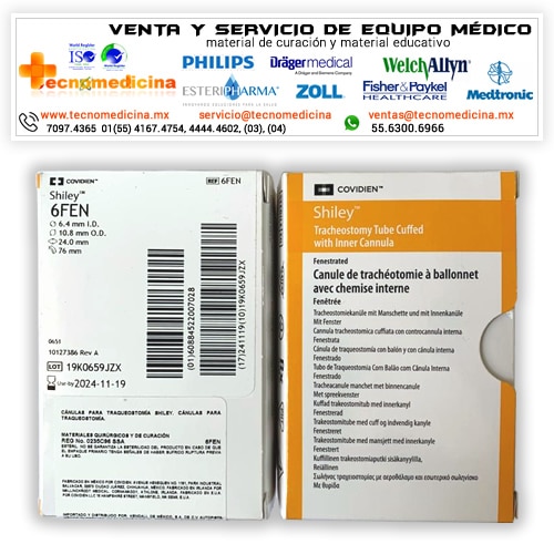 Canula de traqueostomia 6FEN